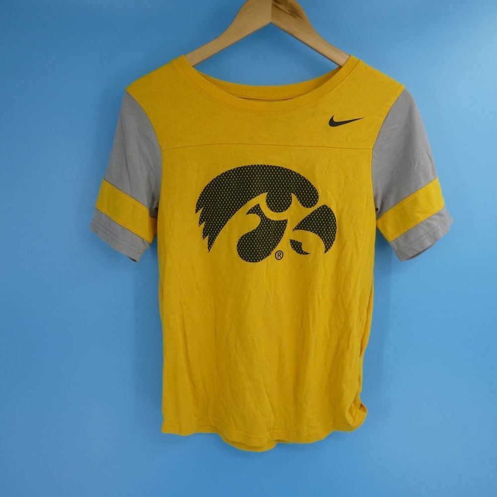 Nike | Women's Iowa Hawkeye T-Shirt, Yellow, S